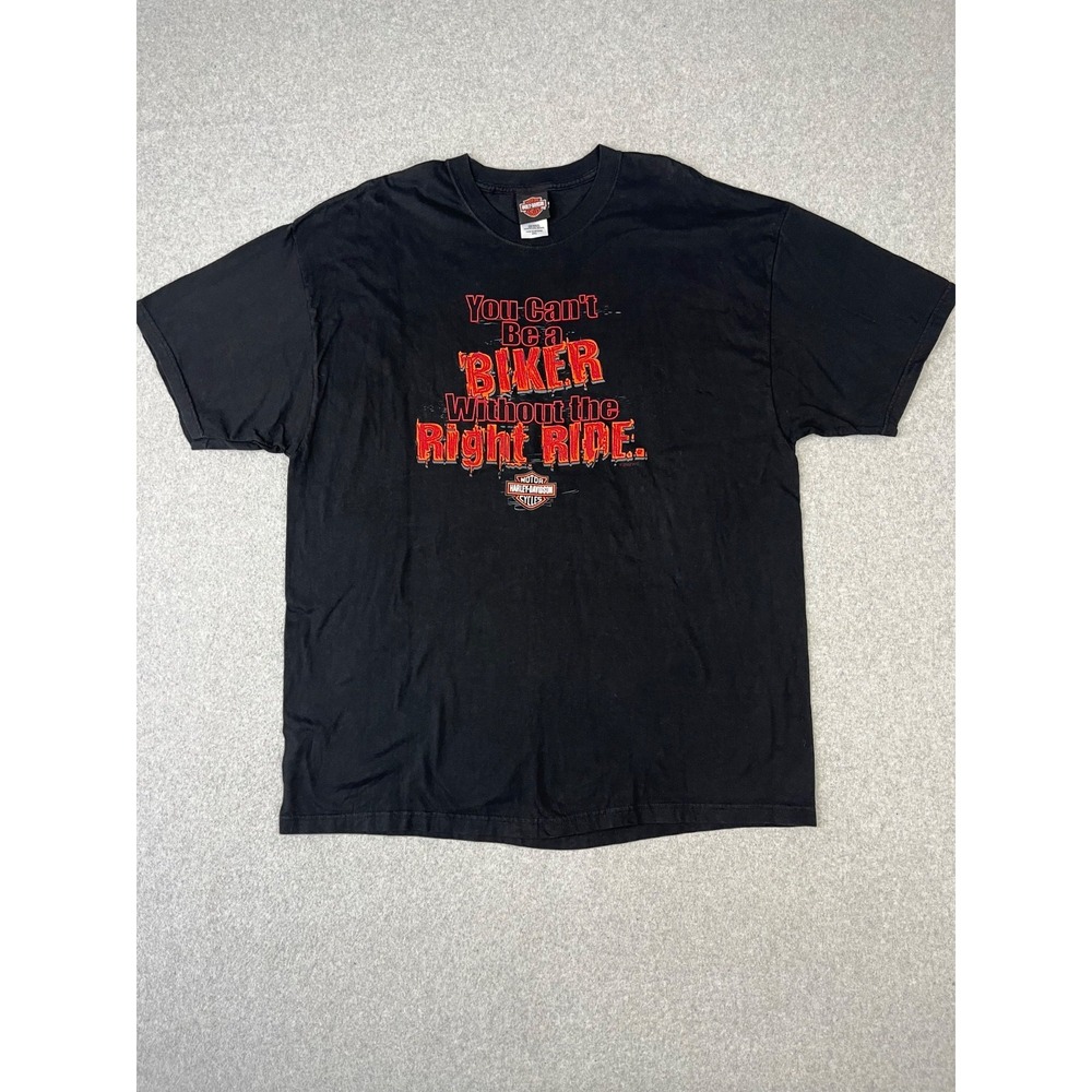 Harley Davidson Shirt Mens 2XL Black Wisconsin Dells 2002 Short Sleeve